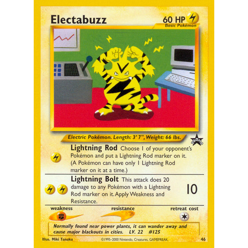 Electabuzz #46 WOTC Black Star Promo Pokemon Card NEAR MINT TCG