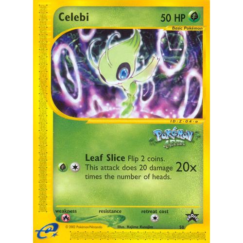 Celebi #50 WOTC Black Star Promo Pokemon Card NEAR MINT TCG
