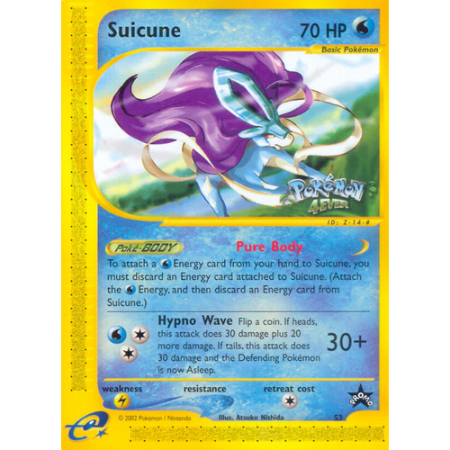 Suicune #53 WOTC Black Star Promo Pokemon Card NEAR MINT TCG