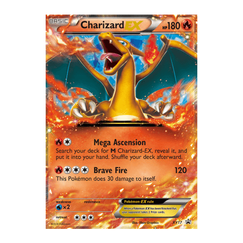 Charizard EX XY17 XY Black Star Promo Pokemon Card NEAR MINT TCG