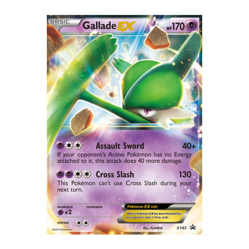 Gallade EX XY45 XY Black Star Promo Pokemon Card NEAR MINT TCG