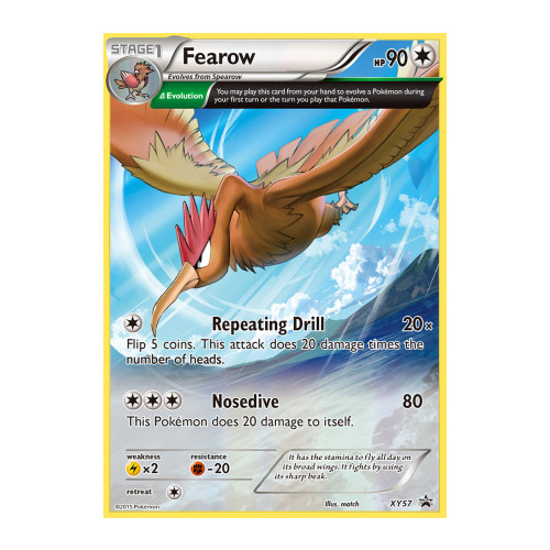 Fearow XY57 XY Black Star Promo Pokemon Card NEAR MINT TCG