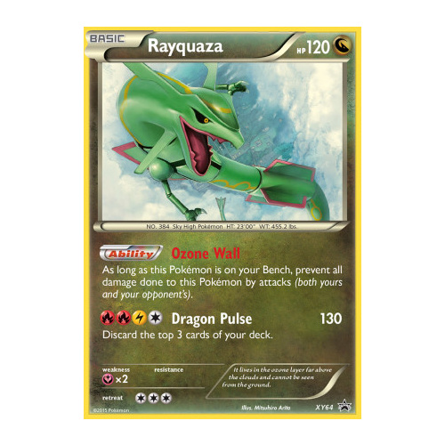 Rayquaza XY64 XY Black Star Promo Pokemon Card NEAR MINT TCG