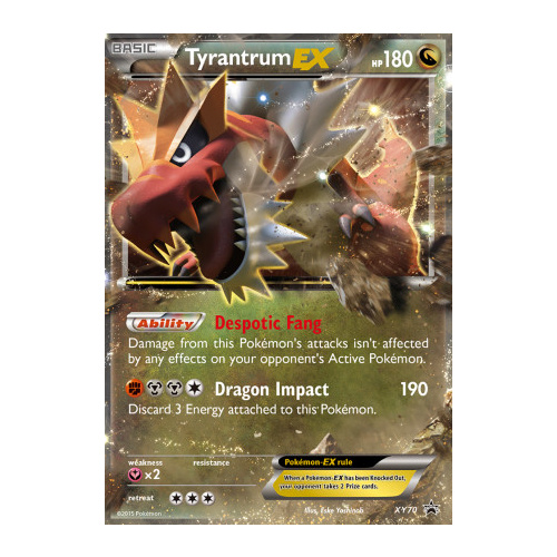 Tyrantrum EX XY70 XY Black Star Promo Pokemon Card NEAR MINT TCG