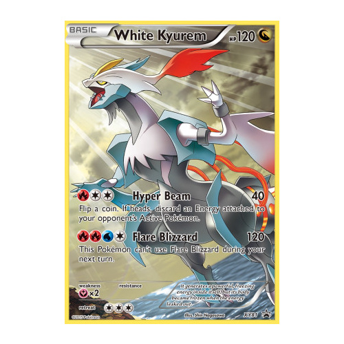 White Kyurem XY81 XY Black Star Promo Pokemon Card NEAR MINT TCG