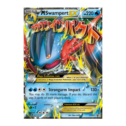 Mega Swampert EX XY87 XY Black Star Promo Pokemon Card NEAR MINT TCG