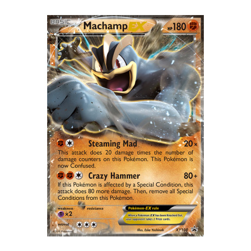 Machamp EX XY108 XY Black Star Promo Pokemon Card NEAR MINT TCG