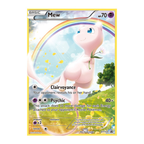 Mew XY110 XY Black Star Promo Pokemon Card NEAR MINT TCG