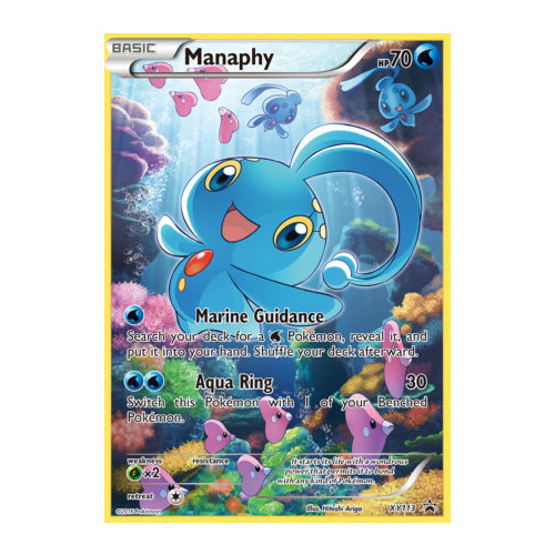 Manaphy XY113 XY Black Star Promo Pokemon Card NEAR MINT TCG
