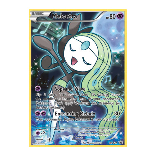 Meloetta XY120 XY Black Star Promo Pokemon Card NEAR MINT TCG