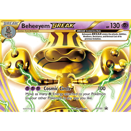 Beheeyem Break XY135 XY Black Star Promo Pokemon Card NEAR MINT TCG