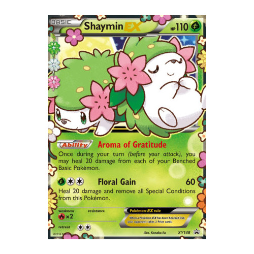 Shaymin EX XY148 XY Black Star Promo Pokemon Card NEAR MINT TCG