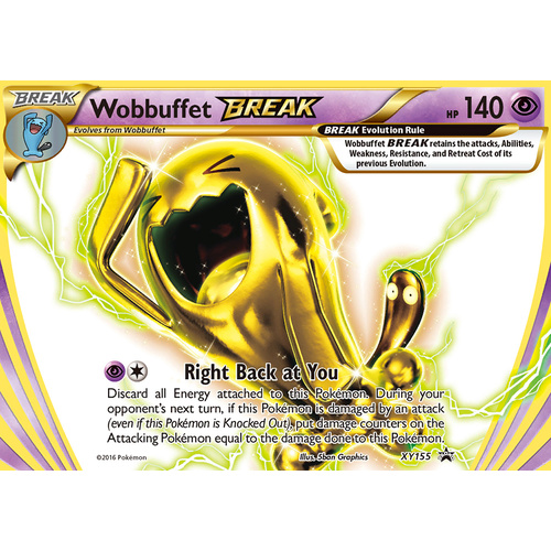 Wobbuffet Break XY155 XY Black Star Promo Pokemon Card NEAR MINT TCG