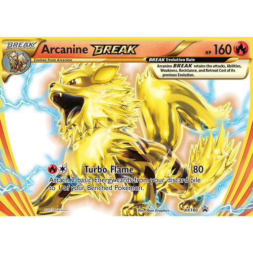 Arcanine Break XY180 XY Black Star Promo Pokemon Card NEAR MINT TCG