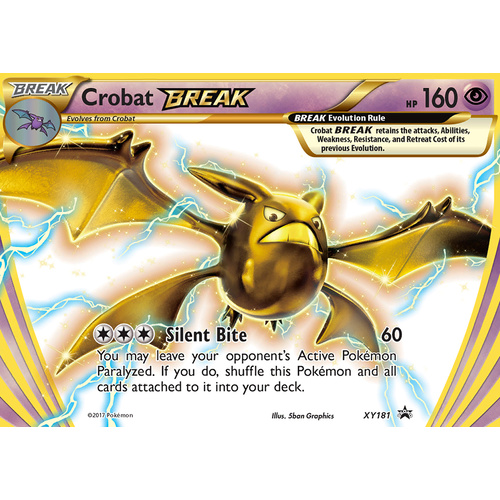 Crobat Break XY181 XY Black Star Promo Pokemon Card NEAR MINT TCG