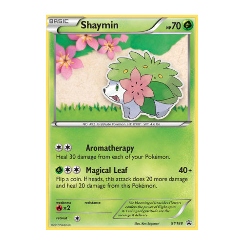 Shaymin XY188 XY Black Star Promo Pokemon Card NEAR MINT TCG
