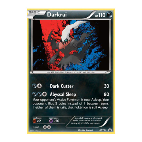 Darkrai XY194 XY Black Star Promo Pokemon Card NEAR MINT TCG
