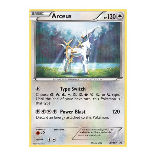 Arceus XY197 XY Black Star Promo Pokemon Card NEAR MINT TCG