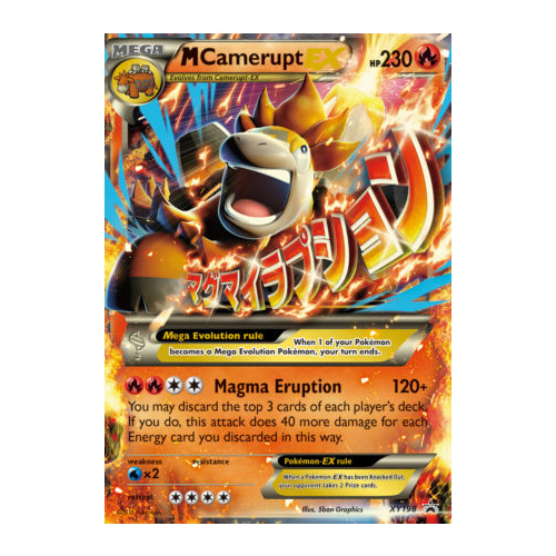 Mega Camerupt EX XY198 XY Black Star Promo Pokemon Card NEAR MINT TCG
