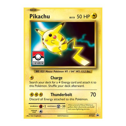 Pikachu XY202 XY Black Star Promo Pokemon Card NEAR MINT TCG