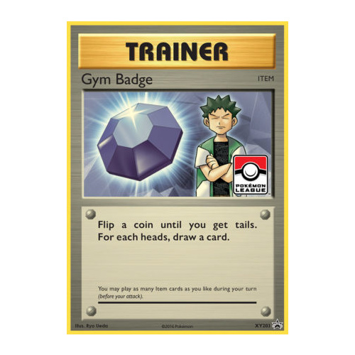 Gym Badge XY203 XY Black Star Promo Pokemon Card NEAR MINT TCG