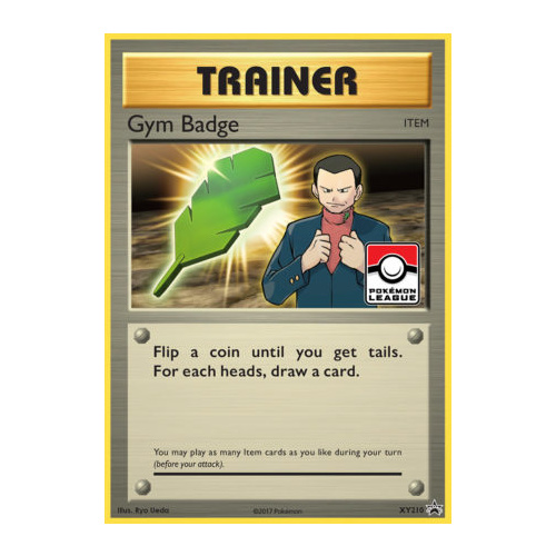 Gym Badge XY210 XY Black Star Promo Pokemon Card NEAR MINT TCG