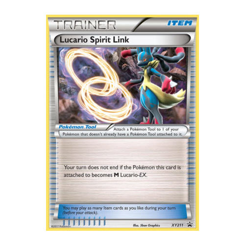 Lucario Spirit Link XY211 XY Black Star Promo Pokemon Card NEAR MINT TCG